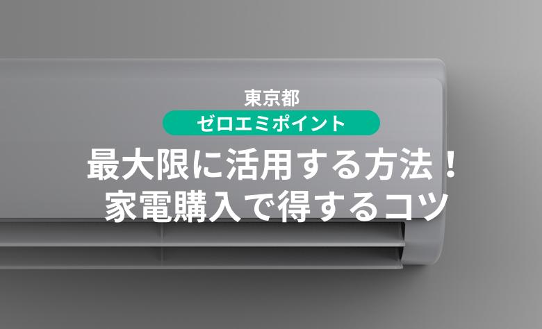 ゼロエミポイントを最大限に活用する方法！家電購入で得するコツ|使いたい補助金・助成金・給付金があるなら補助金ポータル